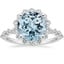 18K White Gold Marseille Halo Diamond Ring (1/2 ct. tw.), smalltop view