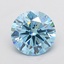 3.72 Ct. Fancy Vivid Blue Round Lab Grown Diamond