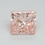 5.01 Ct. Fancy Vivid Pink Princess Lab Grown Diamond