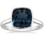Platinum Luna 2mm Bezel Ring, smalltop view