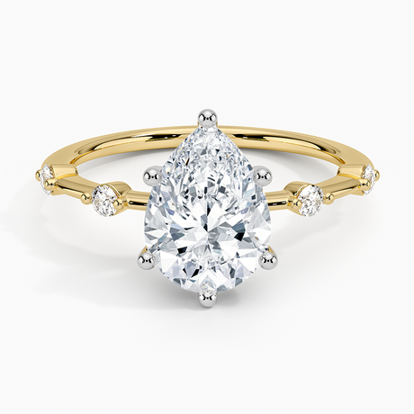 Two Tone Engagement Ring
