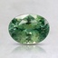 7.2x5.3mm Unheated Green Oval Montana Sapphire