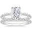 18KW Moissanite Marseille Diamond Bridal Set (1/2 ct. tw.), smalltop view