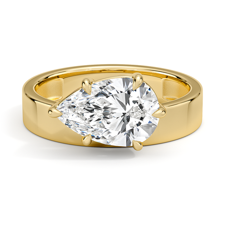 Peyton Floating Diamond Solitaire Ring