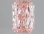 0.62 Ct. Fancy Vivid Pink Radiant Lab Grown Diamond