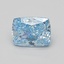 1.53 Ct. Fancy Vivid Blue Cushion Lab Grown Diamond