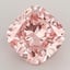 3.26 Ct. Fancy Vivid Pink Cushion Lab Grown Diamond