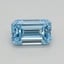 0.41 Ct. Fancy Intense Blue Emerald Lab Grown Diamond