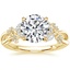 18K Yellow Gold Summer Blossom Diamond Ring (1/4 ct. tw.), smalltop view