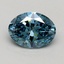 0.50 Ct. Fancy Vivid Blue Oval Lab Grown Diamond