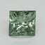 1.29 Ct. Fancy Vivid Pacific Green Princess Lab Grown Diamond
