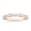 14K Rose Gold Memoir Baguette Diamond Ring (3/4 ct. tw.), smalltop view