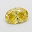2.39 Ct. Fancy Vivid Yellow Oval Lab Grown Diamond