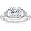 Platinum Faye Baguette Diamond Ring (1/2 ct. tw.), smalltop view