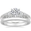 18K White Gold Serafina Diamond Ring (1/4 ct. tw.) with 2mm Comfort Fit Wedding Ring