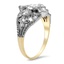 The Lelah Ring, smalltop view on a hand