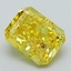 3.31 Ct. Fancy Vivid Yellow Radiant Lab Grown Diamond