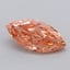 1.00 Ct. Fancy Vivid  Orange Marquise Lab Grown Diamond