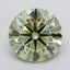 2.93 Ct. Fancy Vivid  Green Round Lab Grown Diamond
