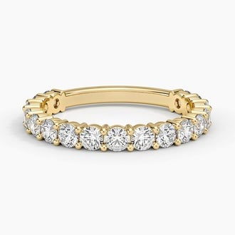 Round Three-Quarter Coverage Lab Diamond Ring (7/8 ct. tw.) in 18K Yellow Gold