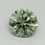 1.70 Ct. Fancy Vivid Green Round Lab Grown Diamond