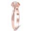 The Lottie Ring, smalltop view on a hand