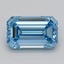 1.30 Ct. Fancy Intense  Blue Emerald Lab Grown Diamond