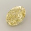 6.32 Ct. Fancy Vivid Yellow Oval Lab Grown Diamond