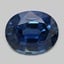10.0x8.0mm  Blue  Oval   Sapphire