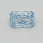 1.00 Ct. Fancy Vivid Blue Radiant Lab Grown Diamond