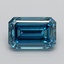 3.08 Ct. Fancy Vivid  Blue Emerald Lab Grown Diamond