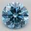 4.55 Ct. Fancy Vivid Blue Round Lab Grown Diamond