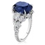 The Ava Ring, smalltop view on a hand