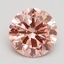 2.30 Ct. Fancy Vivid Pink Round Lab Grown Diamond