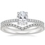 14K White Gold Viviana Diamond Ring (1/4 ct. tw.) with Flair Diamond Ring (1/6 ct. tw.)