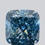 2.55 Ct. Fancy Vivid Blue Cushion Lab Grown Diamond