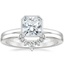 Platinum Noemi Ring with Lunette Diamond Ring