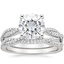 18KW Moissanite Petite Luxe Twisted Vine Bridal Set (1/2 ct. tw.), smalltop view
