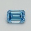 1.03 Ct. Fancy Vivid Blue Emerald Lab Grown Diamond