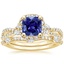 18KY Sapphire Luxe Willow Halo Diamond Bridal Set (5/8 ct. tw.), smalltop view