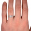 The Generra Ring, smallzoomed in top view on a hand