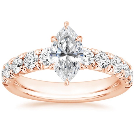 14K Rose Gold Ellora Diamond Bridal Set