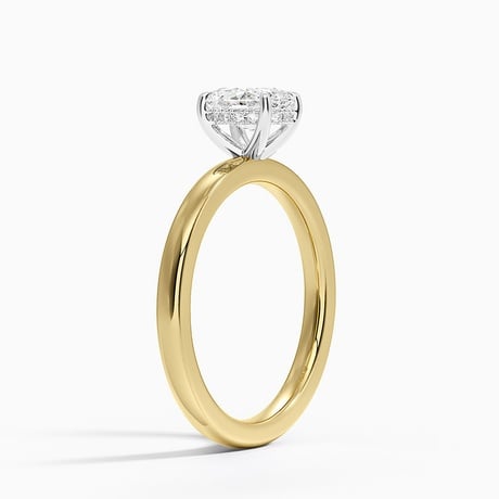 Audrey Mixed Metal 2mm Diamond Ring