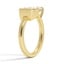 Round and Emerald Diamond Toi et Moi Ring, smallside view