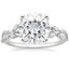 18K White Gold Luxe Willow Diamond Ring (1/4 ct. tw.), smalltop view