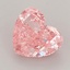 1.45 Ct. Fancy Vivid  Pink Heart Lab Grown Diamond
