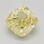 1.09 Ct. Fancy Intense Yellow Cushion Lab Grown Diamond