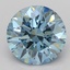 2.50 Ct. Fancy Vivid Blue Round Lab Grown Diamond