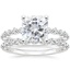 18KW Moissanite Marseille Diamond Bridal Set (1/2 ct. tw.), smalltop view