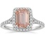 18K White Gold Joy Half Coverage Diamond Ring, smalltop view
